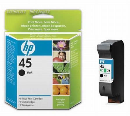 HP Inkjet Catridge 51645AE No45 Black 930 pages